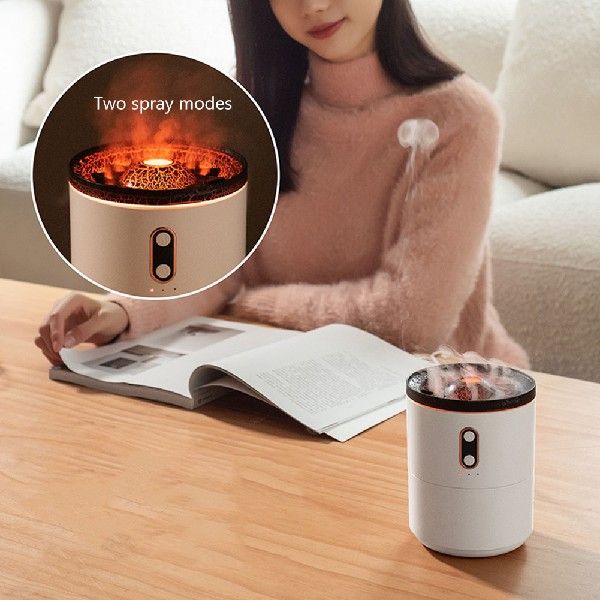 速发Bicolor Jellyfish Humidifier Moisturize Skin Flame Mini