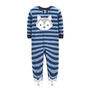 Fleece Romper Newborn 速发2023 Foot Warm Pajamas Baby Winter