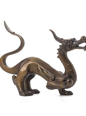 铜制十二生肖龙客厅房间办公室装饰摆件龙桌面摆设创意礼品父亲节