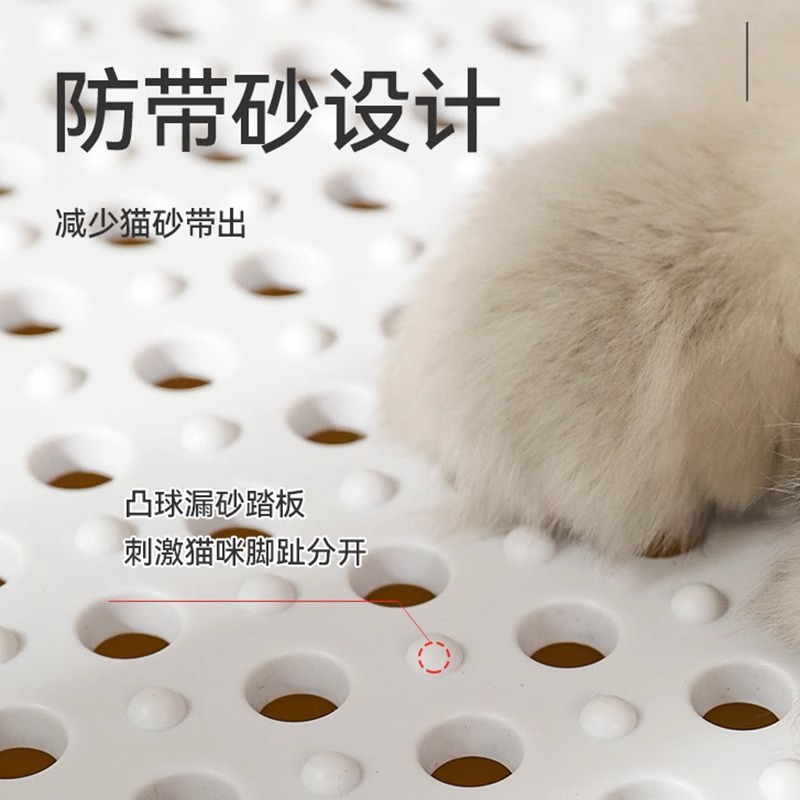 猫砂盆超大号全半封闭猫屎盆防臭猫咪顶入式猫沙盆子防外溅猫厕所