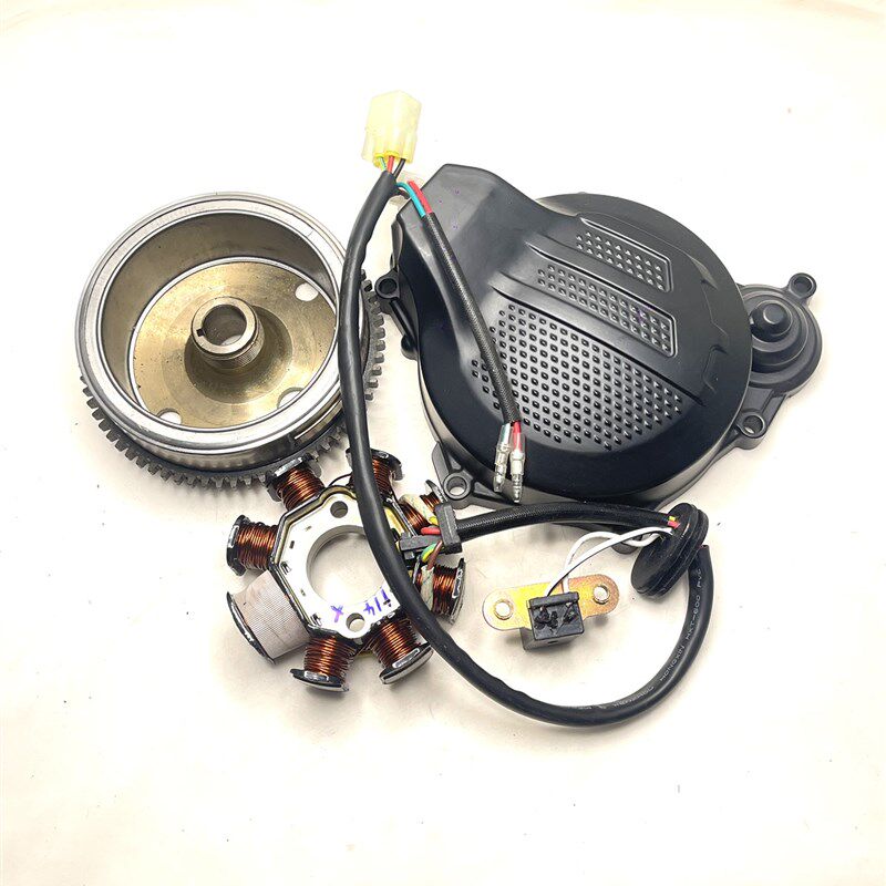 开禧150两冲125引擎邉盖 开禧150磁电机盖 发点线圈转子