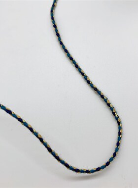 2mm手搓棉绳三花线q藏式花线金银线四股棉绳金线编织玉线流苏线