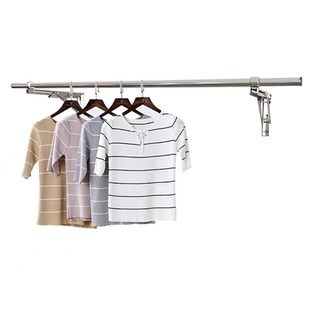 304不锈钢阳台窗外晾衣架户外晒衣架折叠晾衣杆凉衣架晒架三角架