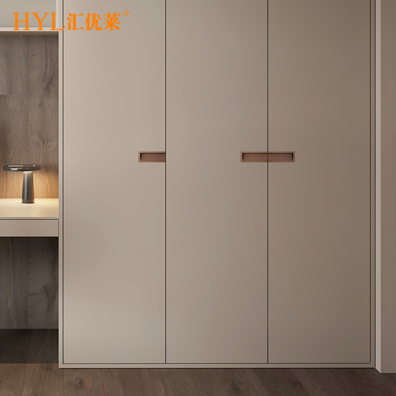 爱格U702/U732门板同色粘贴隐形拉手衣柜橱柜门推拉门开槽门把手