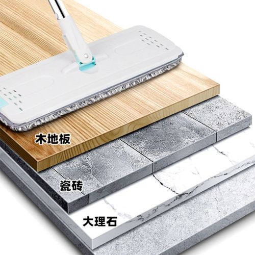 新款加厚免手洗拖把桶平板拖把家用懒人干湿两用拖布桶拖把桶刮水