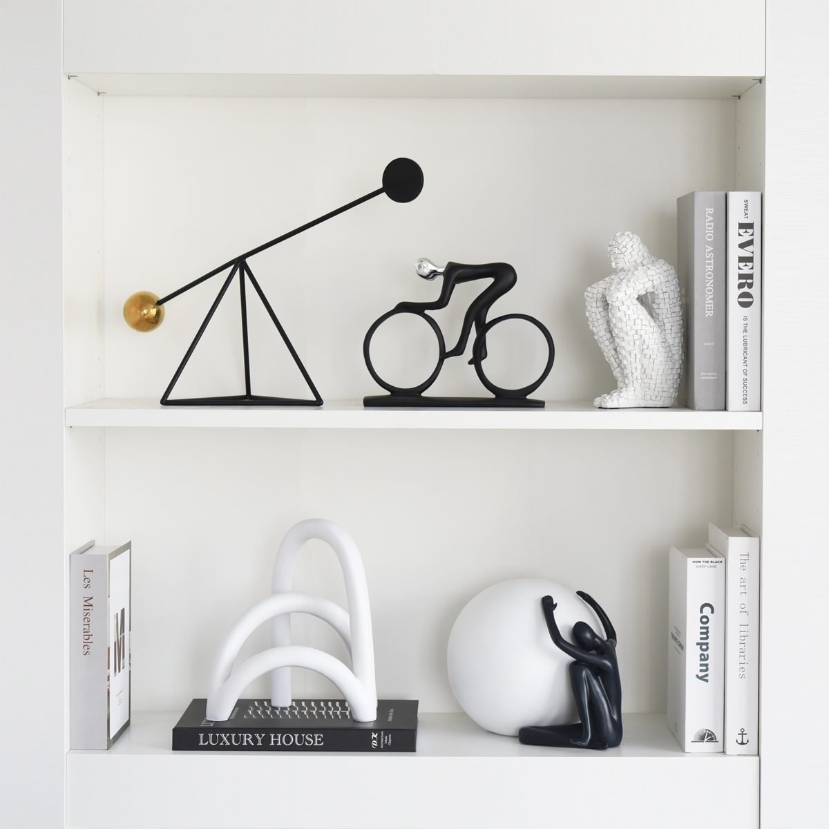 现代简约高级感艺术抽象人物摆设样板房间酒柜家居软装饰品小摆件