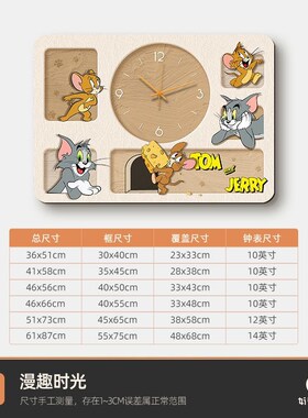 oxs猫和老鼠蜡笔小o新电表箱装饰画带钟表配电箱遮挡挂画挂墙弱电