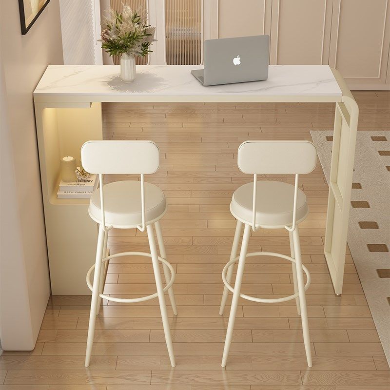 吧台桌家用简约岩板高脚桌长条桌客厅沙发阳台隔断迷你休闲小吧台,住宅家具,岩板餐桌,淘宝优惠券,粉丝福利购,淘宝优惠卷