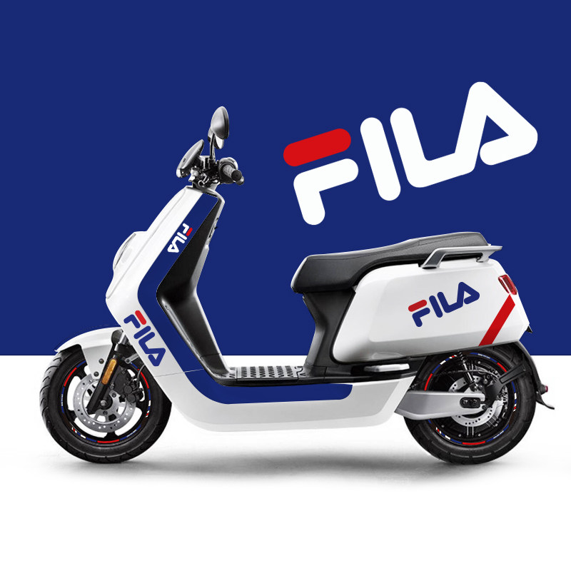 适用小牛电动车贴纸n系列nqi个性装饰i贴卡通线条保护膜轮组反光