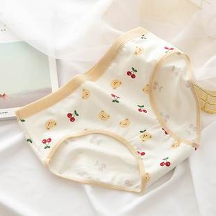 Briefs Japanese Cotton 速发2022 Mid Cute Underwear Women&