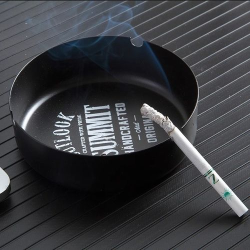 北欧金属烟灰缸简约网红创意男友礼物潮流家用办公室个性防摔高级