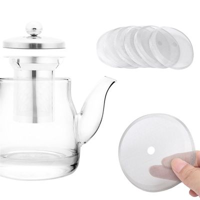 6Pcs Reusable Coffee Filters Super Fine Stainless Steel Mesh