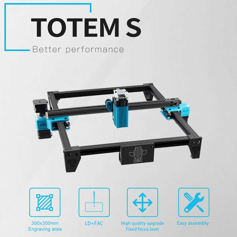 网红TOTEM S 40W Desktop Laser Engraver Machine High Precisio