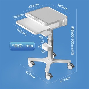 直销口扫推车笔记型n电脑移动查房车医疗手推车口腔牙科口扫仪架