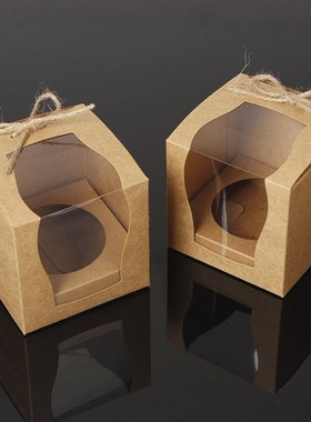 12 Pack Individual Cupcake Containers, Clear Plastic Boxes F