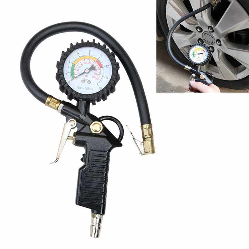 220psi Car Auto Tire Air Pressure Gauge for Motorcycle Car S_虎窝淘