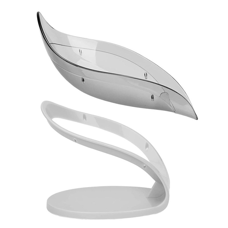 Leaf Shape Soap Box Bathroom Soap Holder Dish Storage Plate
