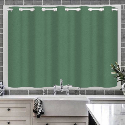 卧室小窗帘免打孔安装杆一套儿童房飘窗遮光2023新款窗户遮挡布