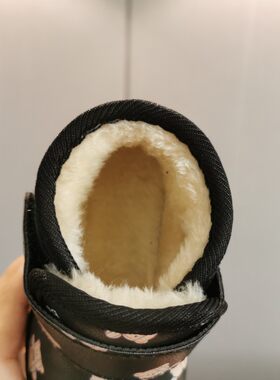 卡通冬季幼儿雪靴棉鞋加绒加厚防F水保暖鞋卡通男小童鞋女孩子
