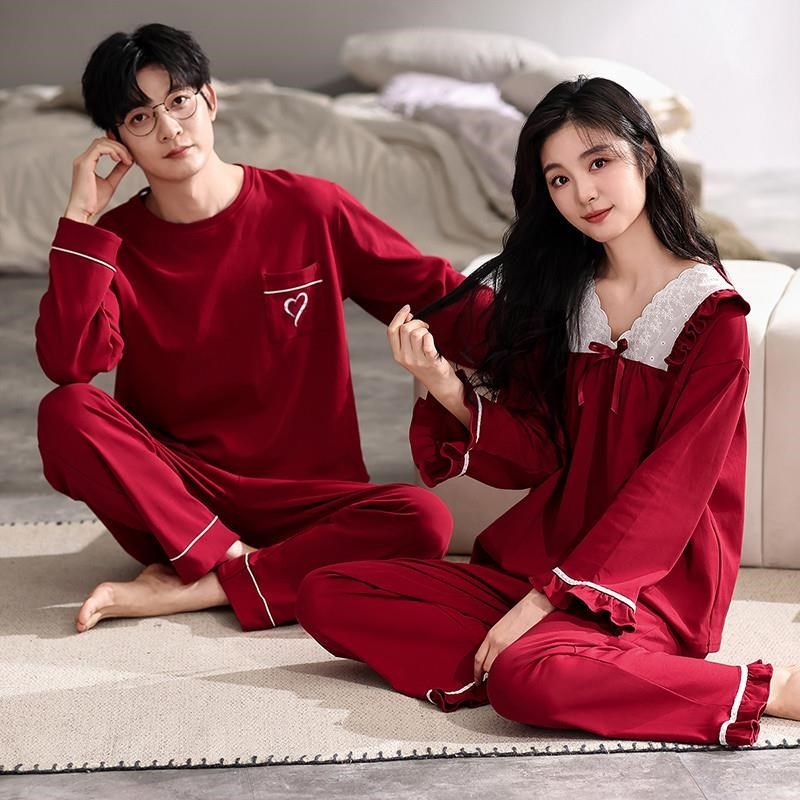情侣睡衣秋冬季长袖套头夫妻男女士情侣款休闲全棉运动家居服,女士内衣/男士内衣/家居服,睡衣/家居服套装,淘宝优惠券,粉丝福利购,淘宝优惠卷