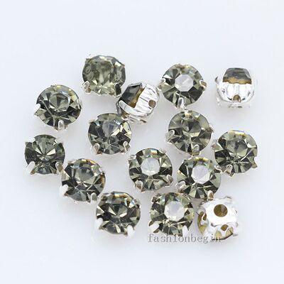 100p 4mm color Sew on crystal glass Rhinestone Diamante jewe