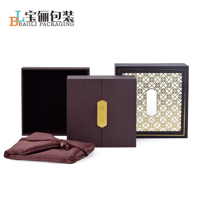 双开传承古法复古镂空首饰盒黄金珠D宝饰品盒文玩手串手镯盒包装