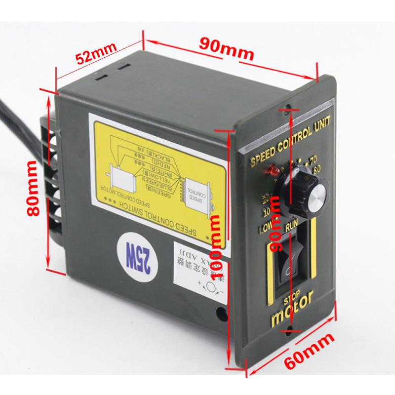 工厂销2a20V交流调速器马达调速开关减速电机调速器60W120W250W正