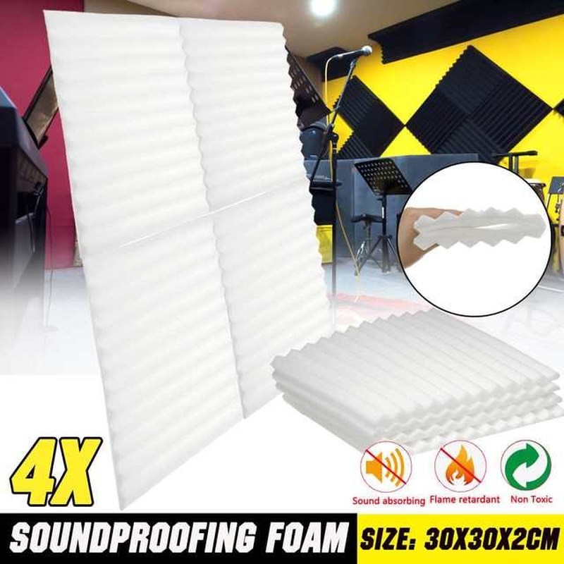 速发4pcs Studio Acoustic Foam Panels Soundproof Sponge Diffu