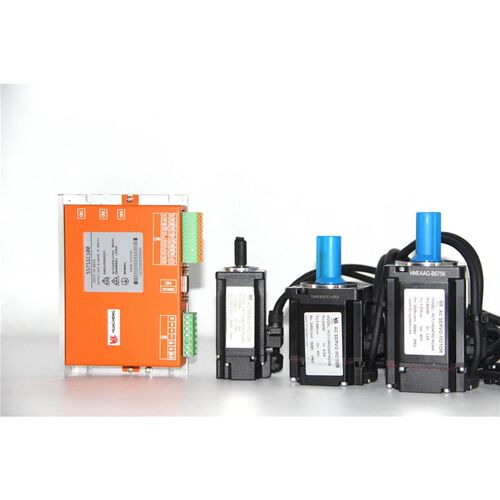 60A4A带电磁刹车24V750W48V直流低压伺服电机驱动器套装200W 400W