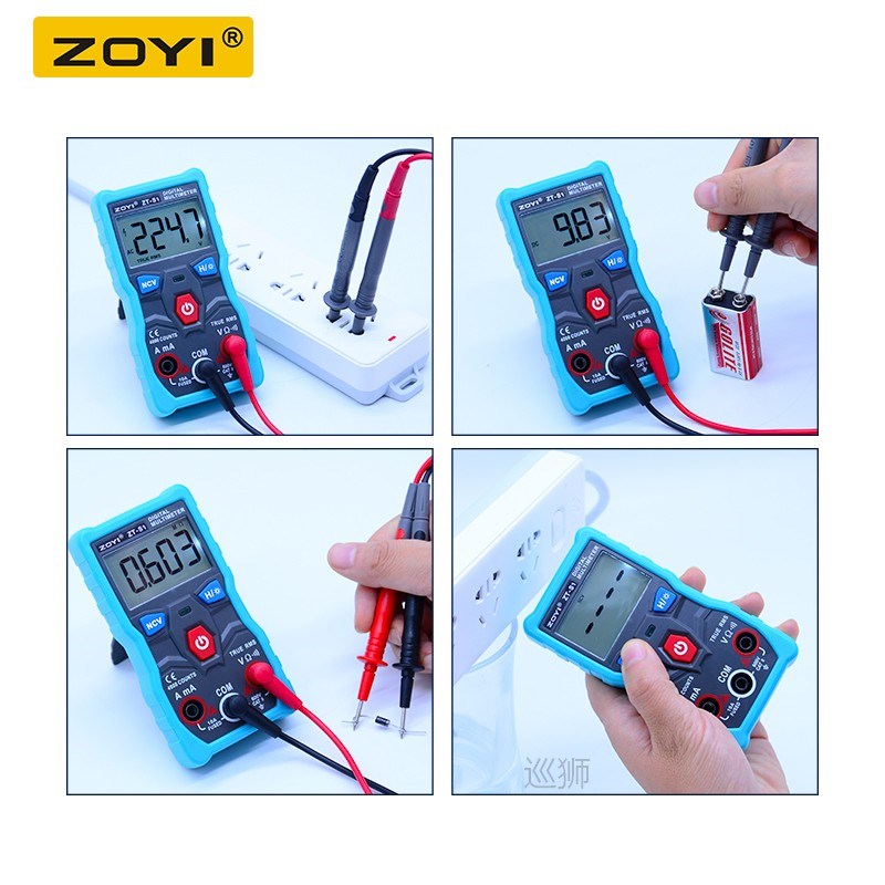 ZT-S1 Digital Multimeter tester autoranging True rms automot