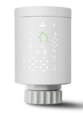 涂鸦APP控f制zigbee暖气片阀门语音控制迷你智能温控器数显恒温器