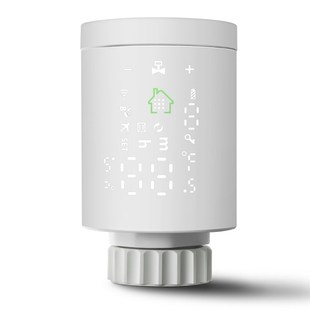 涂鸦APP控制zigbee暖v气片阀门语音控制迷你智能温控器数显恒温器