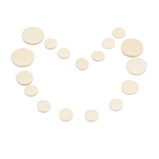 单簧管皮垫i17个装黑管软垫黑管音孔皮垫木管乐器配件按键垫子