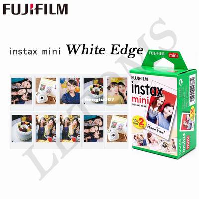 Oruginal Fiji Fujiofilm instax mini 8 film 20 sheets white E