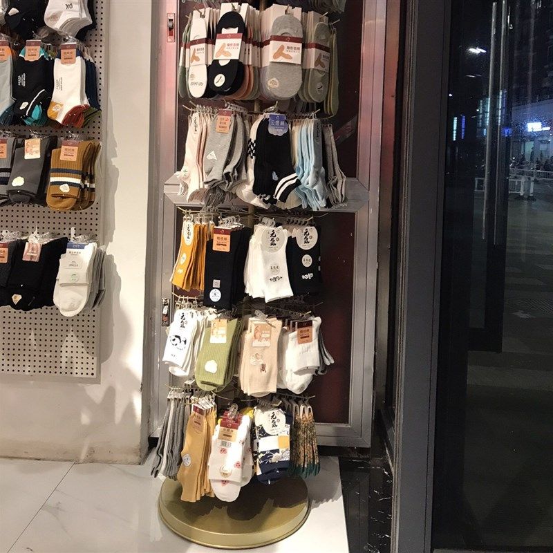 挂袜子展示架落地陈列架母婴手机配件小商品摆地摊挂件货架可旋转