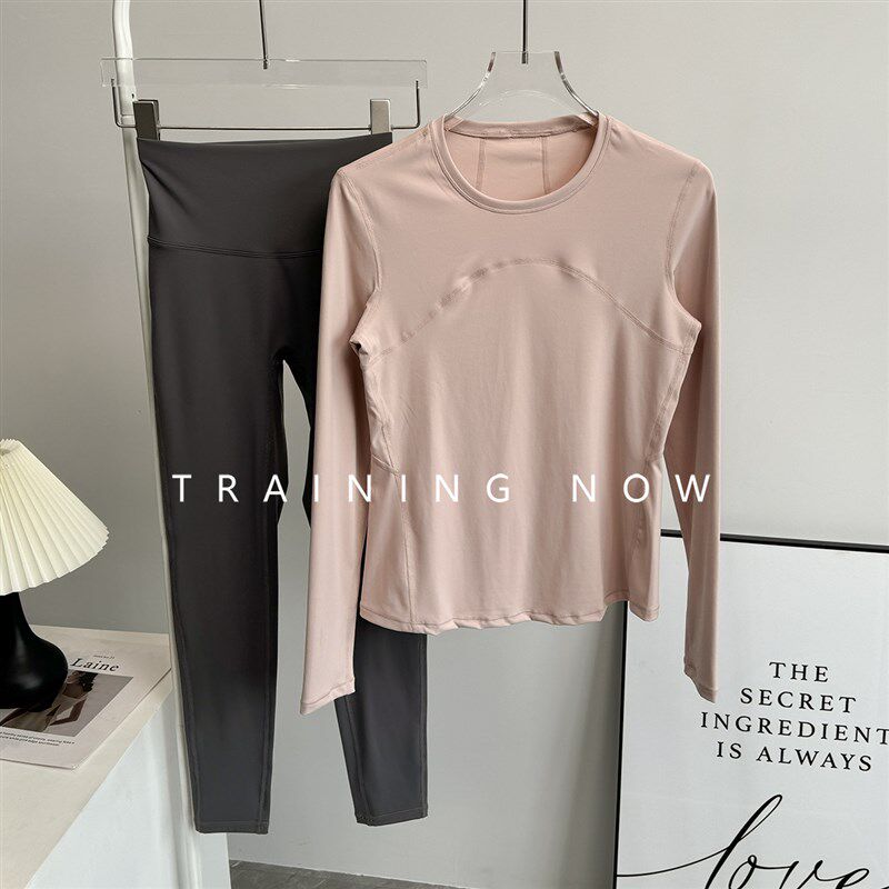 瑜伽服套装女高颜值普拉提训练健身衣户外晨跑服秋季运动长袖
