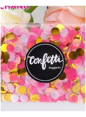 30g nicorn Pastel Gold Confetti Paper Circle Confetti Pink B