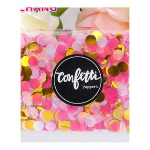 30g nicorn Pastel Gold Confetti Paper Circle Confetti Pink B