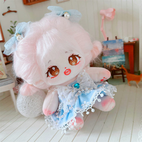 20CM娃衣现货套装裙子20厘米棉花娃娃祼娃可爱无属性便宜女娃换装