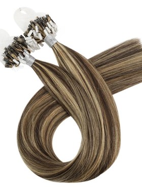 Machine Remy Micro Loop Human Hair Extensions Micro Ring Hai