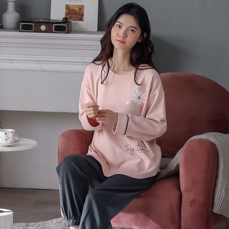 睡衣女款秋季长袖2024年新款休闲运动高级感家居服春秋款套装