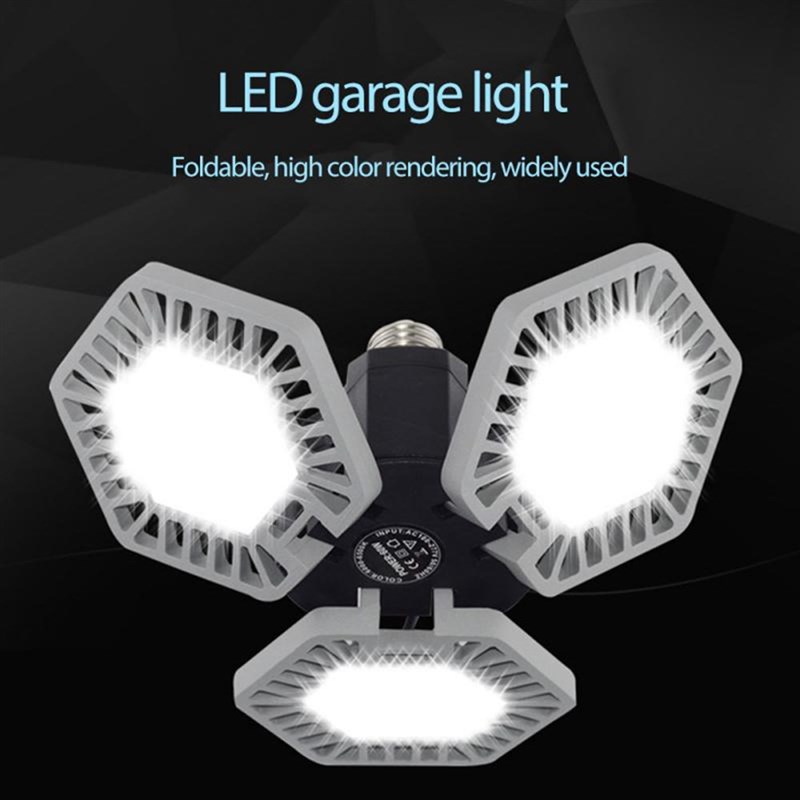 推荐60W 6000lm LED Garage Light Deformation Folding Light E2