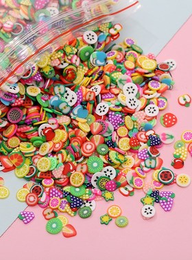 50g Polymer Clay Fruit Slice Hot Clay Sprinkles for Crafts D