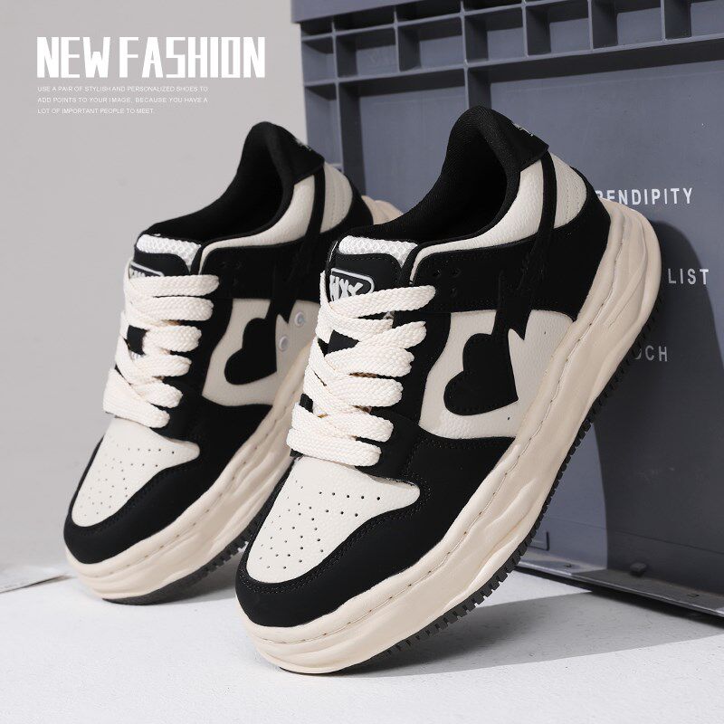 男士运动休闲鞋男款2025新款秋季男生板鞋白色小白鞋厚底增高鞋女