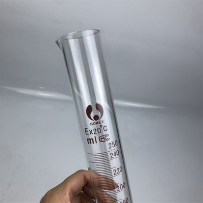 包邮玻璃量筒量器250ml分度Q2ml量岀式量杯