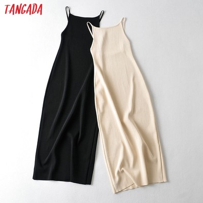 速发Tangada 2022 Fashion Women Solid Beige Black Backless Sw