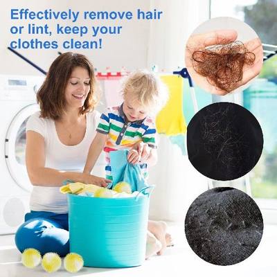 推荐16pcs Pet Hair Remover Ball Reusable Nylon Magic Clothin