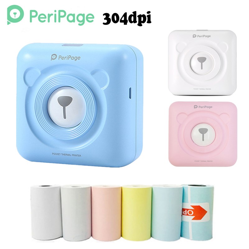 Peripage 304dpi HD Mini Pocket Photo Printer Bluetooth Mobi