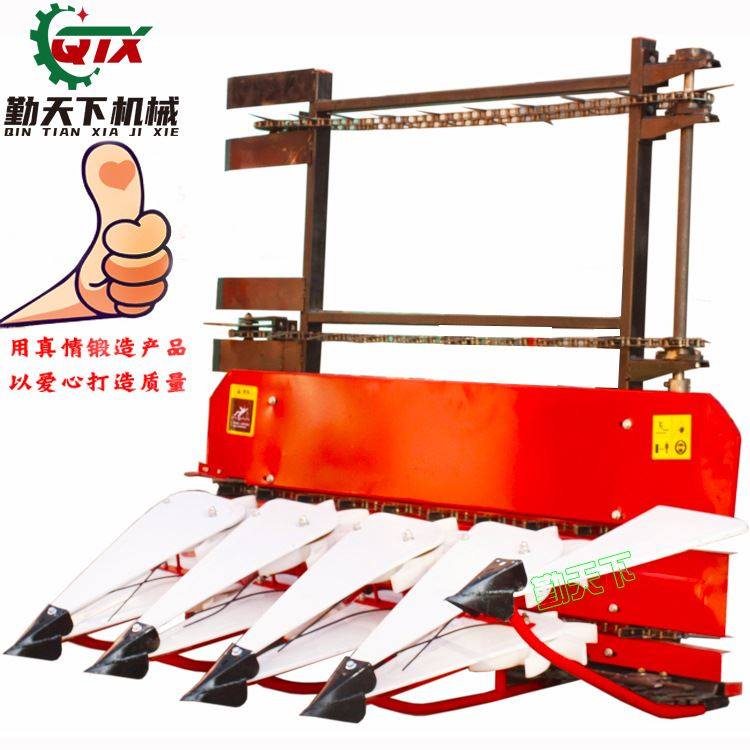 网红手扶四轮拖拉机前置小麦稻麦玉米辣椒割晒机割台 苜蓿桑条收