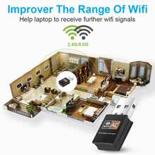 Adapter 600Mbps USB Network Dongle WiFi fiM Wireless